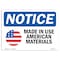Signmission OSHA Notice Sign, 10" H, Rigid Plastic, Made In USA American Materials Sign With Symbol, Landscape OS-NS-P-1014-L-14074 - alternate 1